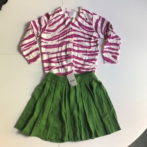 Crewcuts cardigan sweater & pleated skirt (NWT)